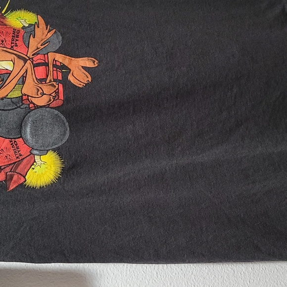 LOONEY TUNES TEE SHORT SLEEVE CREWNECK TSHIRT WILE E COYOTE BOXY LARGE MENS TOP - Picture 12 of 14
